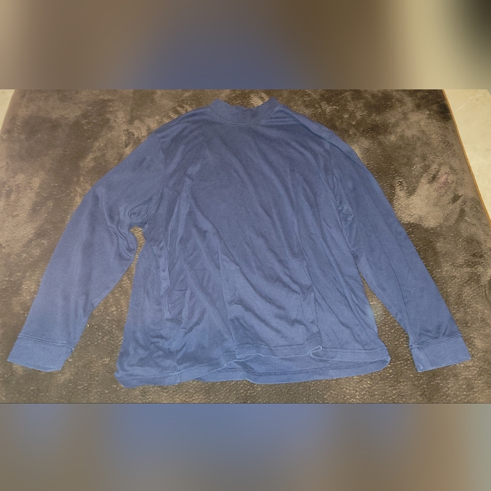 3XL Mens Navy Turtle Neck